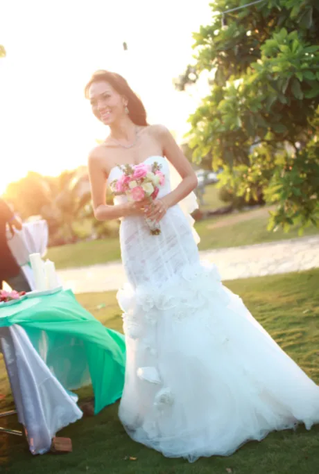 Mermaid Wedding Dress With Lace Up Back (# PRISCILLA)