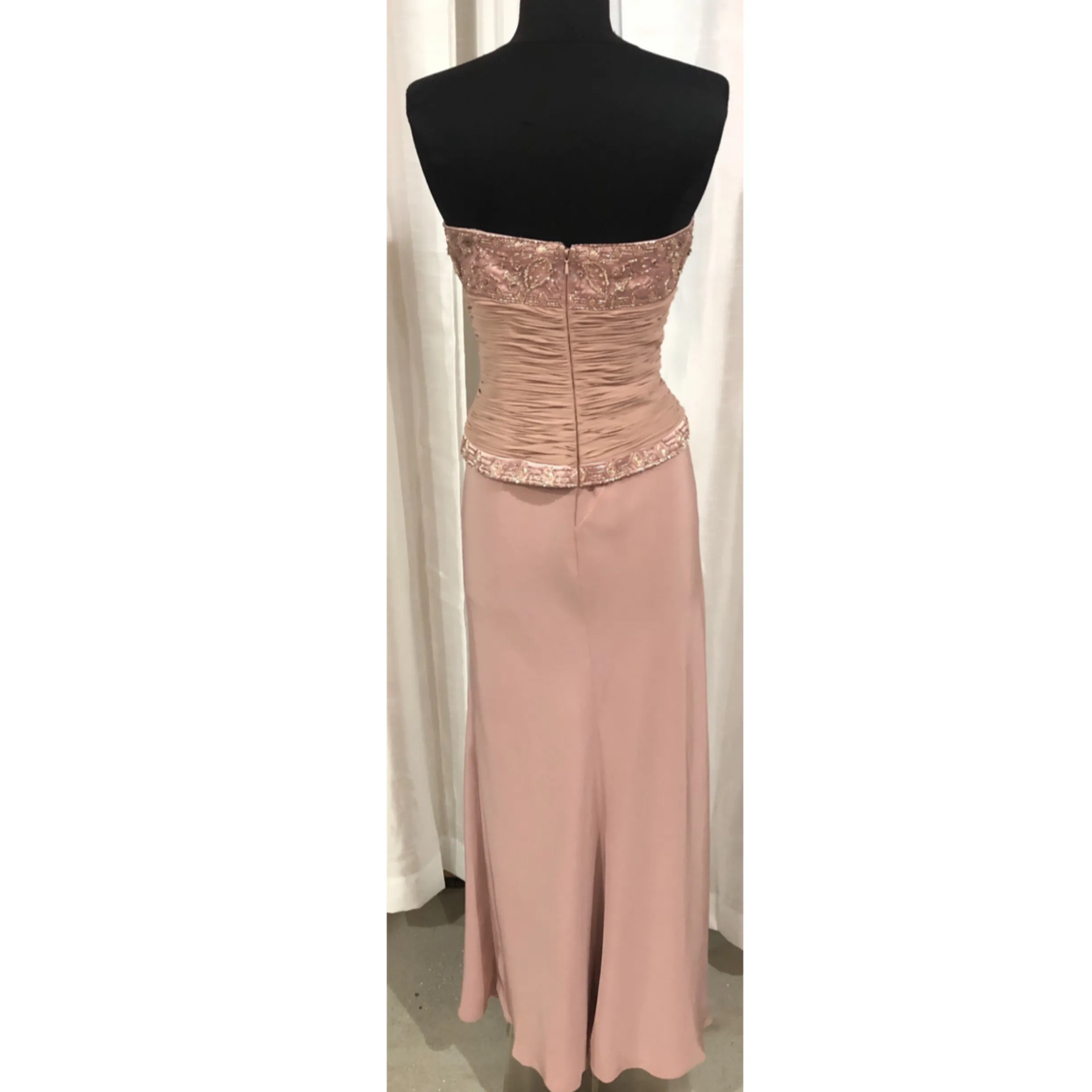 MONTAGE BY MON CHERI Mauve Strapless Dress with Jacket Set Size 10
