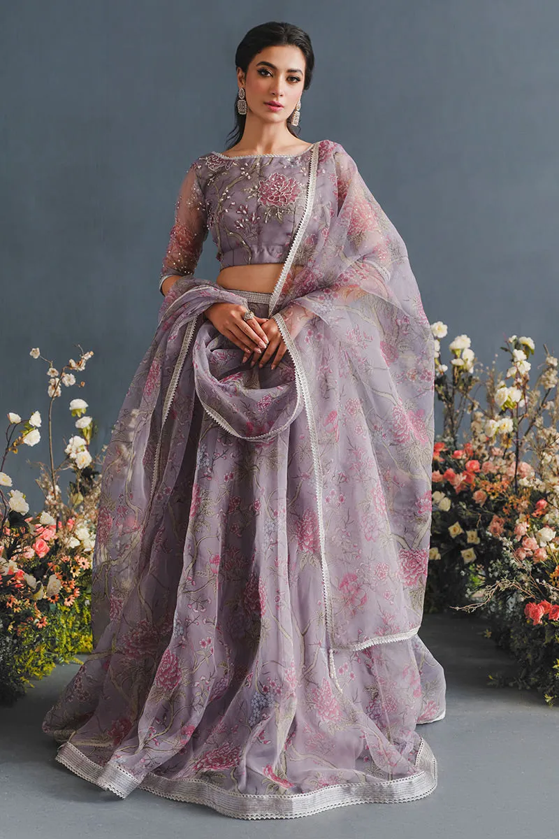 MUSHQ | LUXURY PRET PRINTED ORGANZA'23 | LAVENDER SOLACE