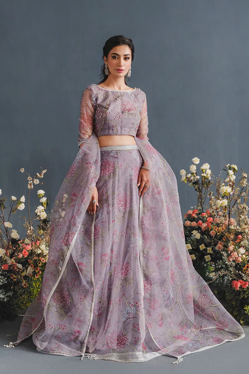 MUSHQ | LUXURY PRET PRINTED ORGANZA'23 | LAVENDER SOLACE