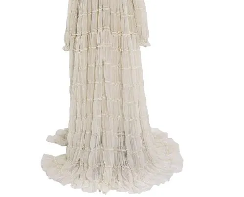 New Chiffon Dress Adjustble Waist Side Slit Woman Maxi Dress Photo Shoot Gowns Custom Color YEWEN YW221026