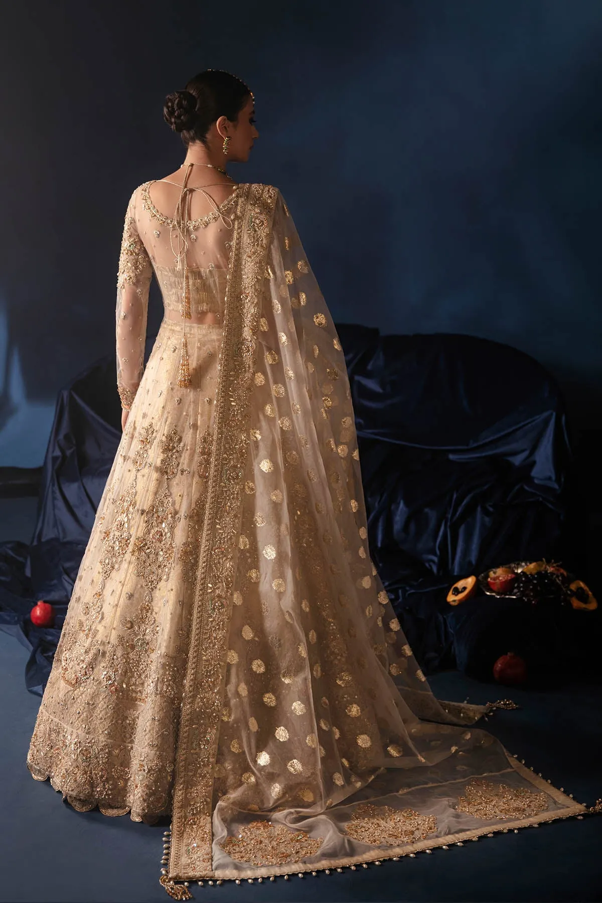 Nikkah Dress in Bridal Lehenga and Pishwas Frock Style