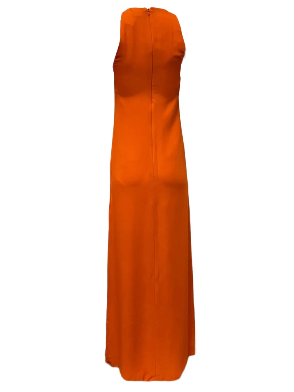 OLCAY GULSEN Women's Coral High Neck Maxi Dress 1024 z S $375 NEW
