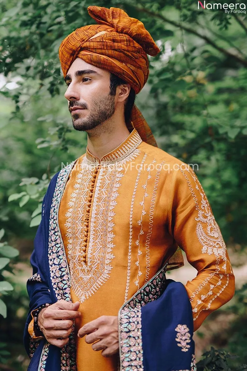 Pakistani Salwar Kameez Men's Sherwani Attire #GN52