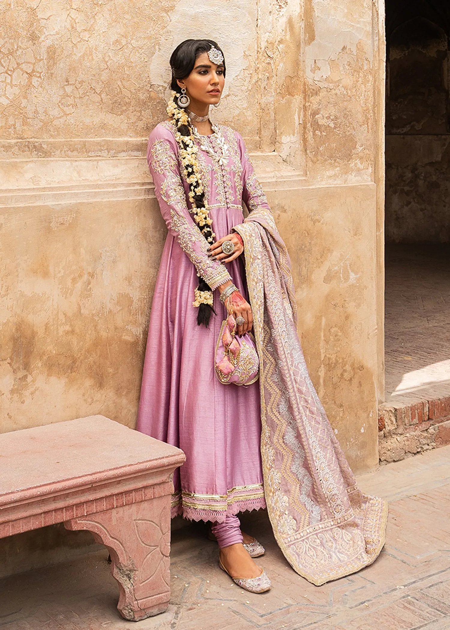 Pakistani Suit Party Wear in Soft Lilac Color #PF154