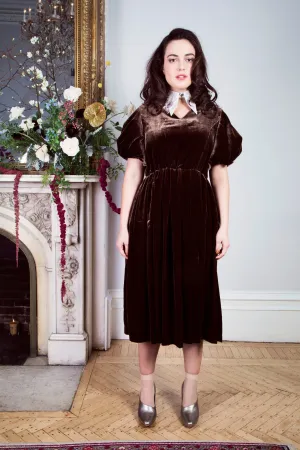 Paloma Silk Velvet Dress