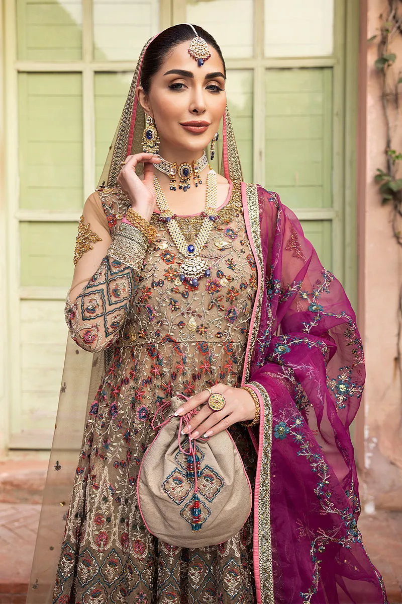 Pishwas Frock Sharara Dupatta Pakistani Bridal Dress