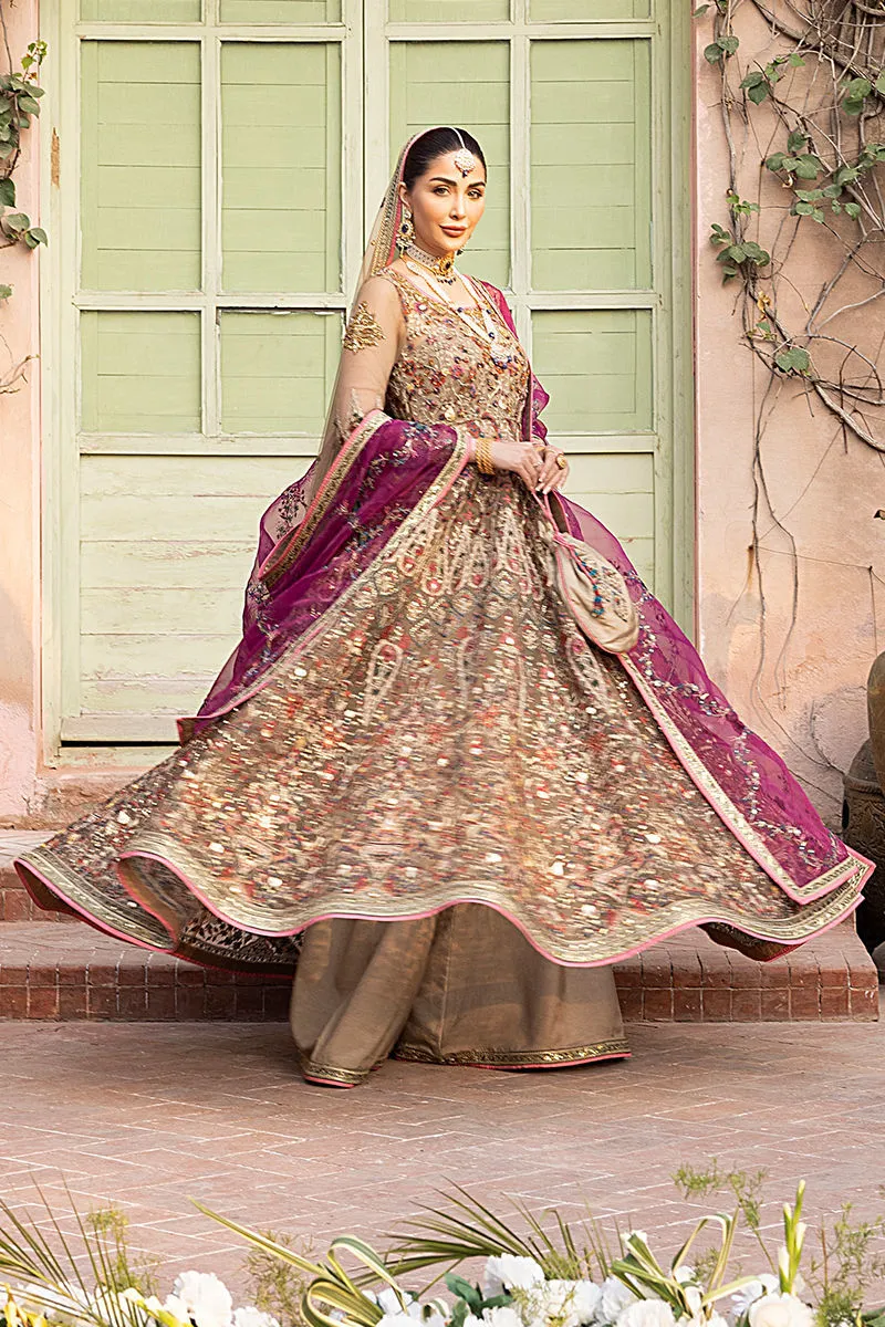 Pishwas Frock Sharara Dupatta Pakistani Bridal Dress