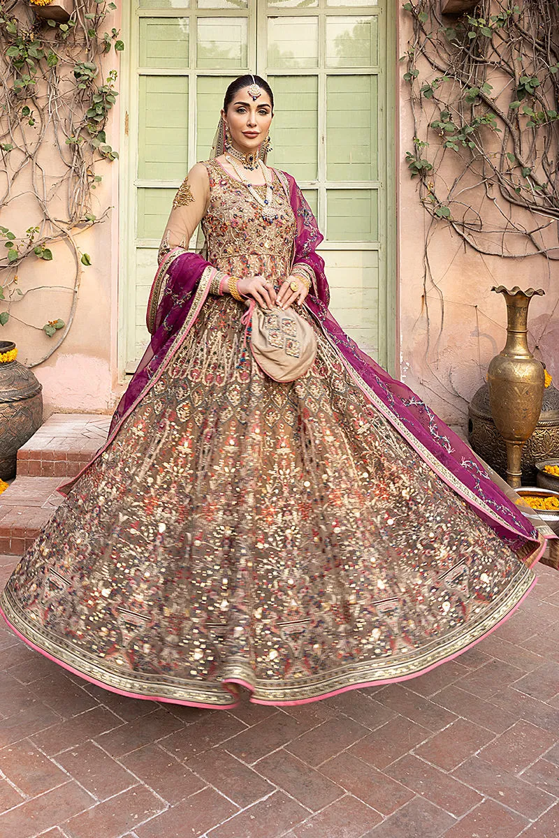 Pishwas Frock Sharara Dupatta Pakistani Bridal Dress