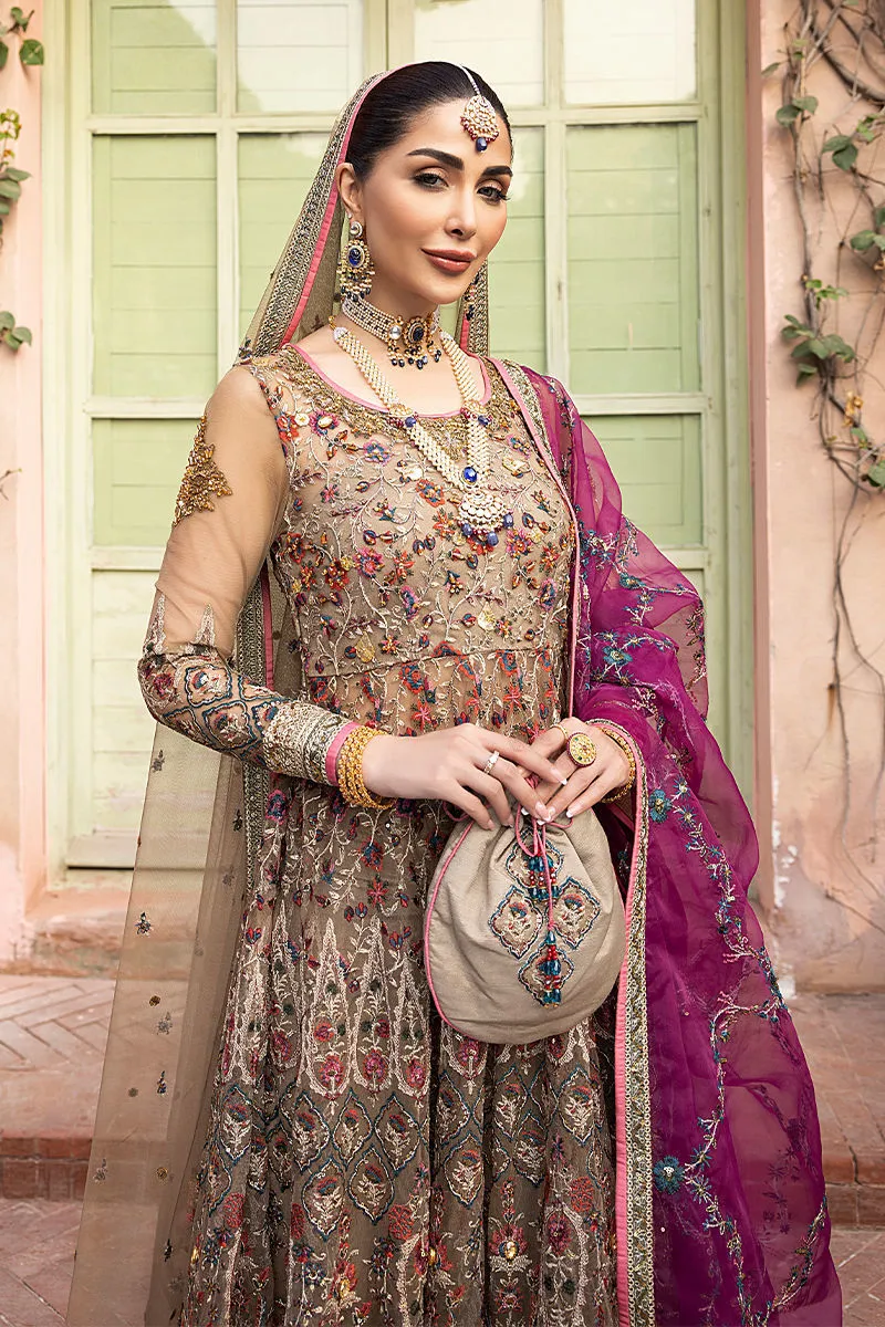 Pishwas Frock Sharara Dupatta Pakistani Bridal Dress