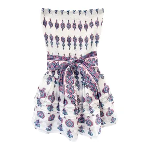 Pleated Smocked Mini Dress