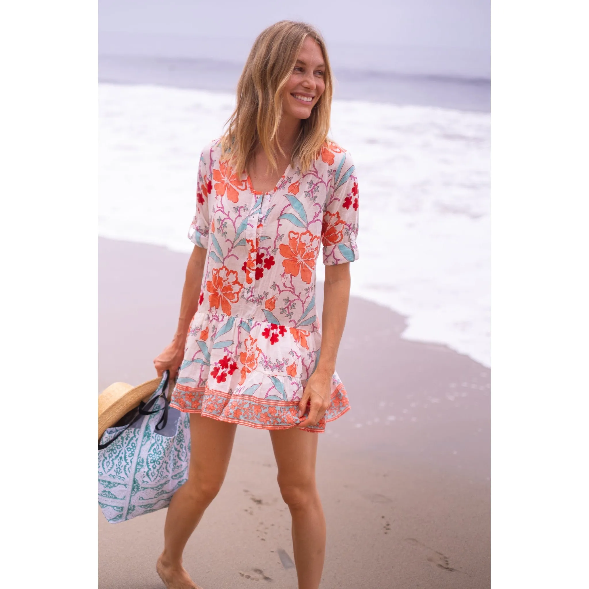 Popover Flounce Dress