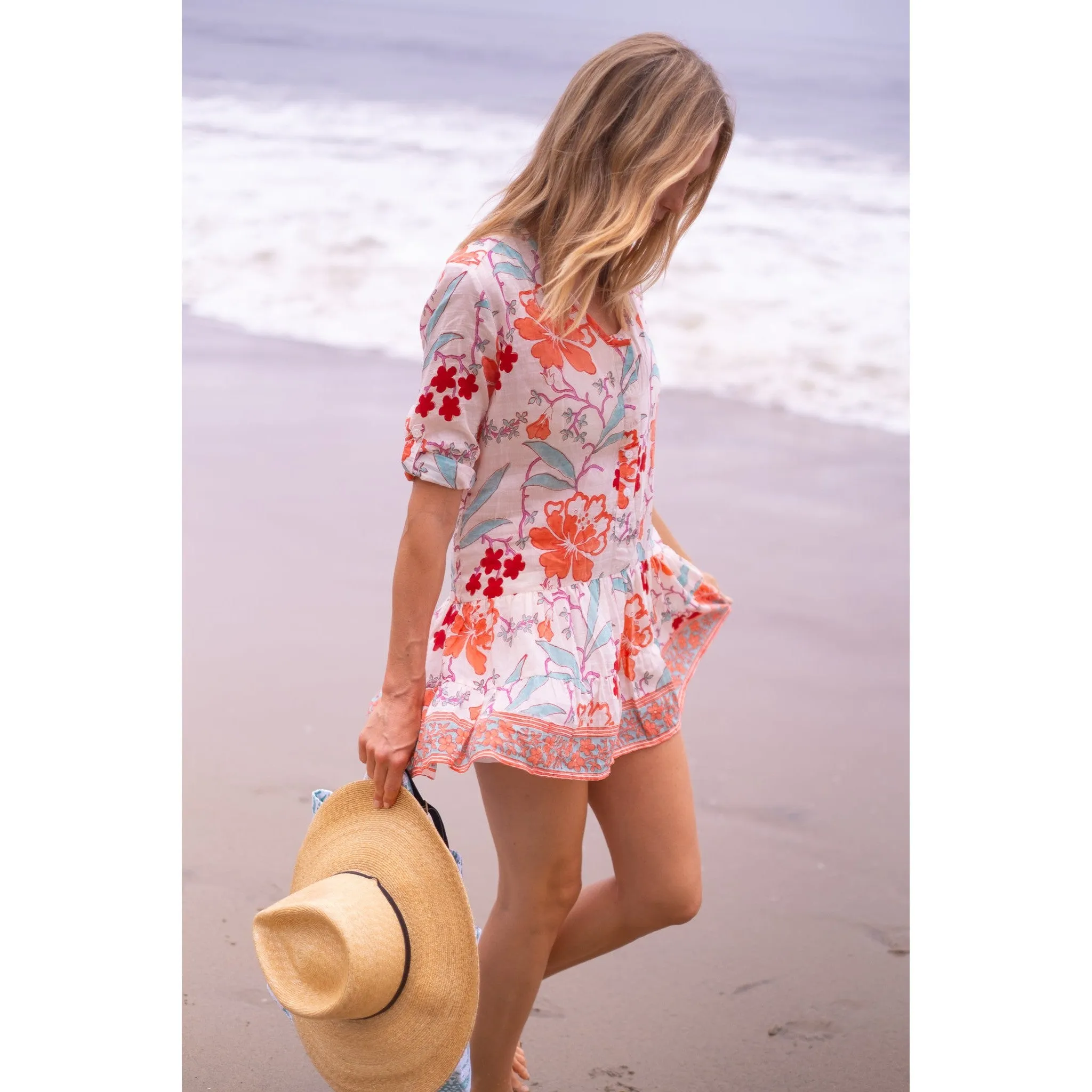 Popover Flounce Dress
