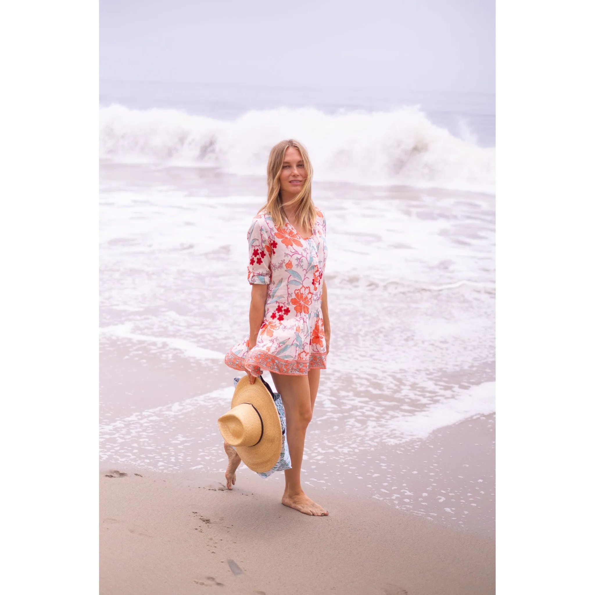 Popover Flounce Dress