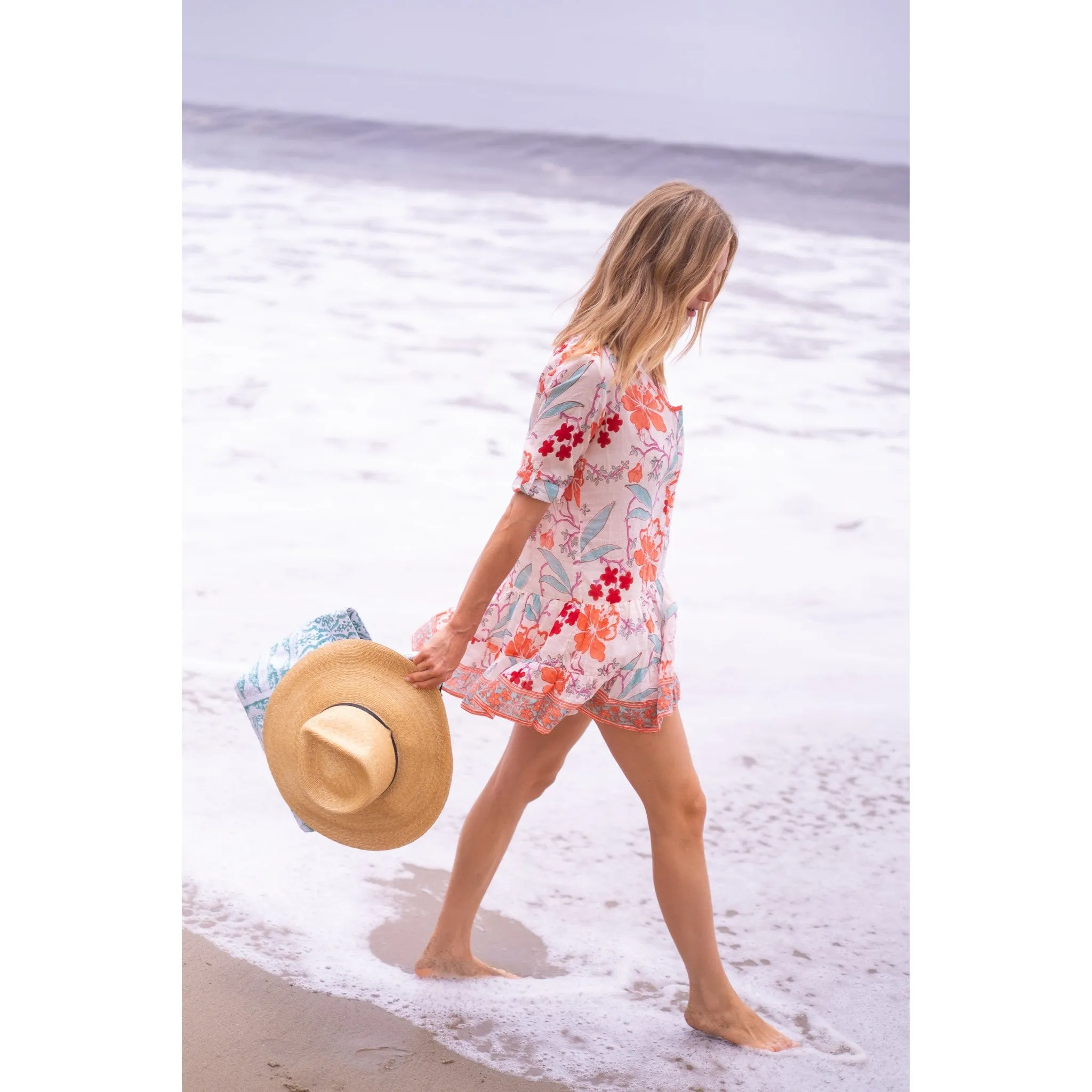 Popover Flounce Dress