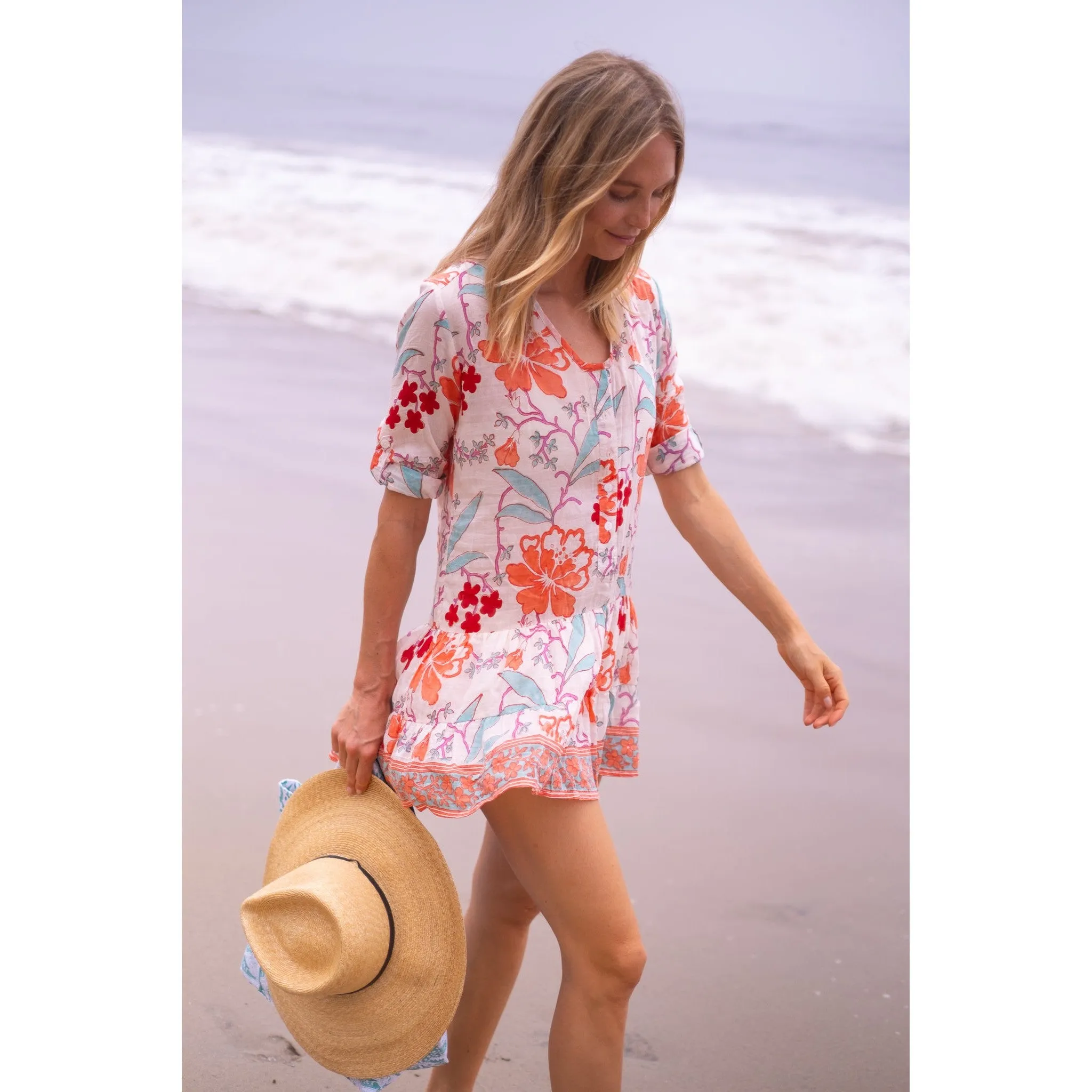 Popover Flounce Dress