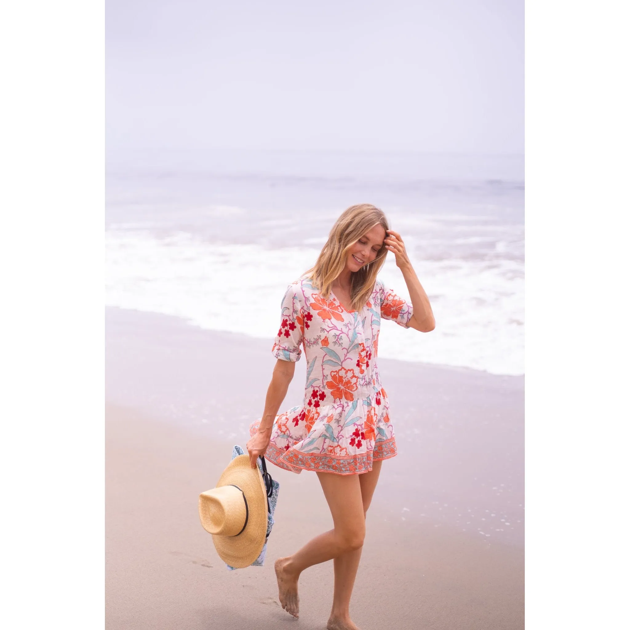 Popover Flounce Dress