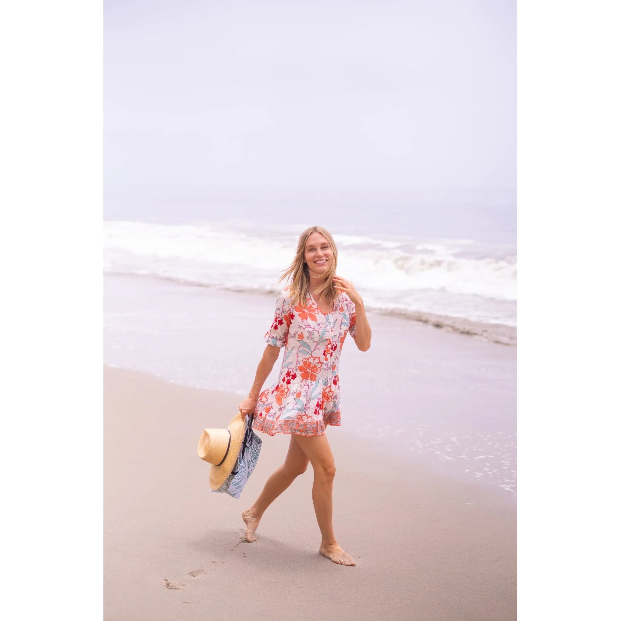 Popover Flounce Dress