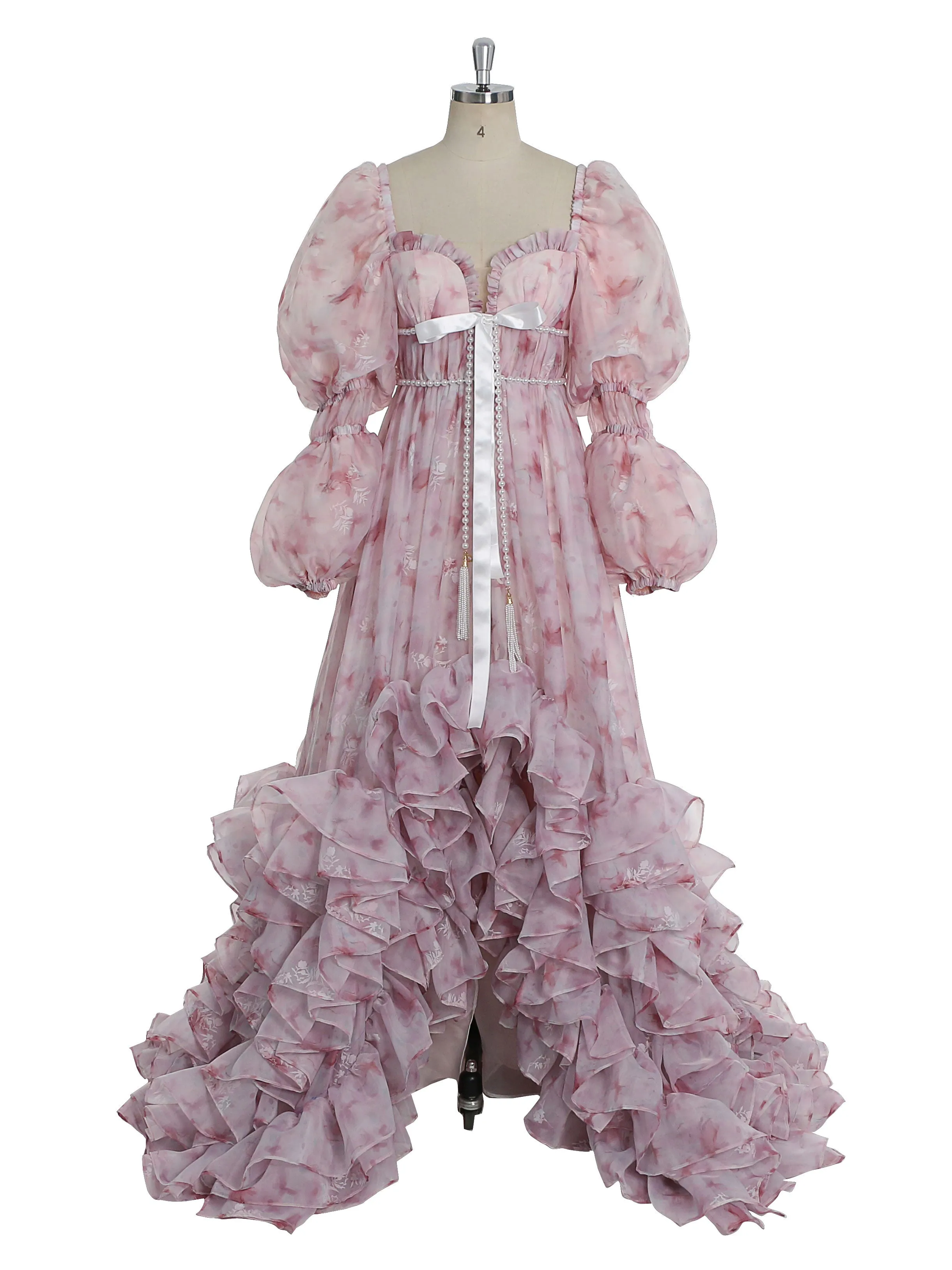 Princess Christmas Holiday Season Gown Colorful Floral Wedding Dresses Photo Shoot Dress YW231114