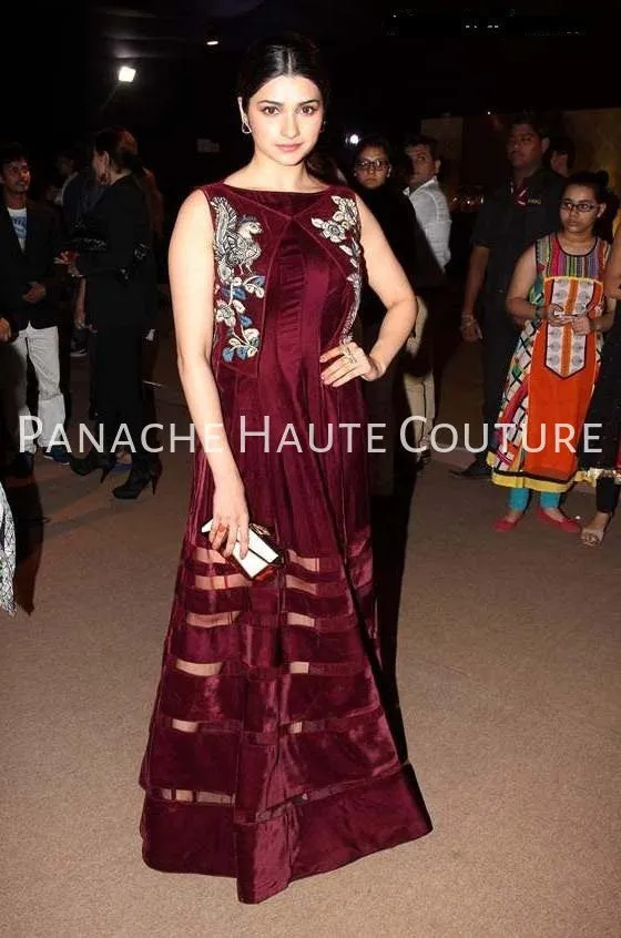 Purple Color Indo Western Gown