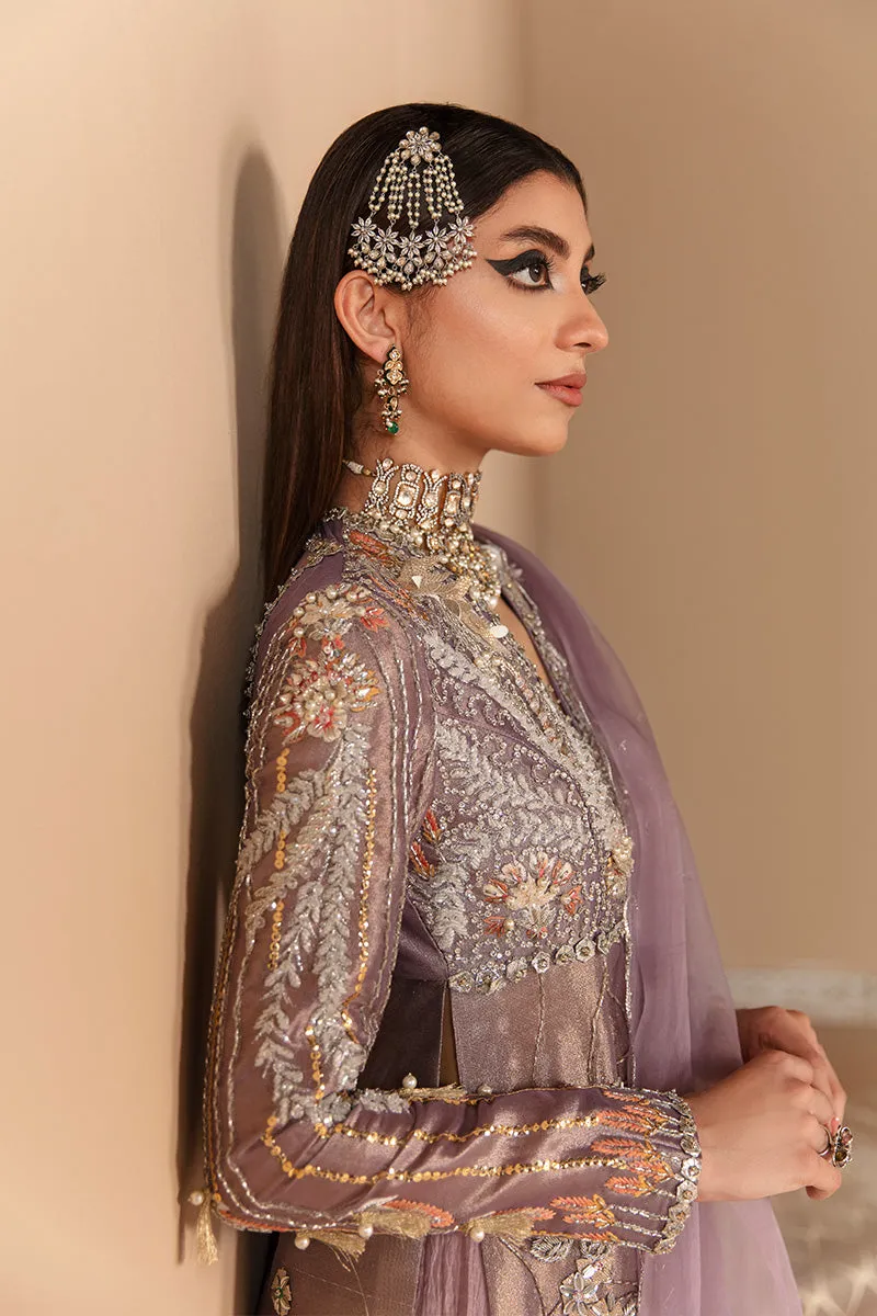 Purple Wedding Dress Pakistani in Kameez Trouser Style