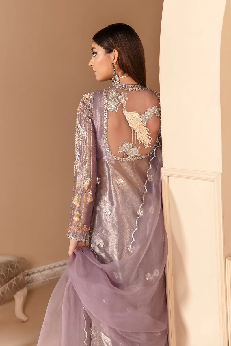 Purple Wedding Dress Pakistani in Kameez Trouser Style