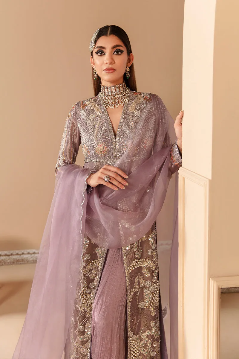 Purple Wedding Dress Pakistani in Kameez Trouser Style