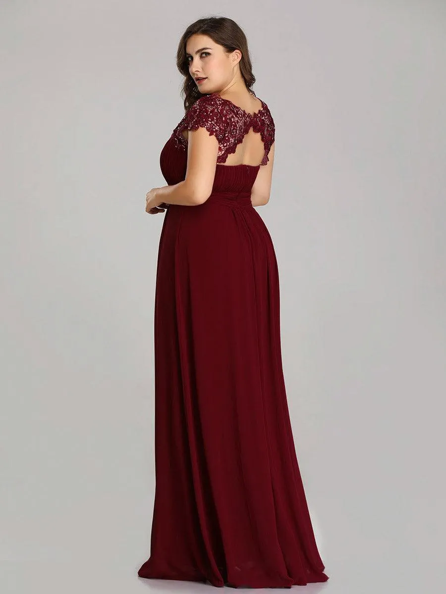Robe mariage invitée en mousseline élégante et fluide