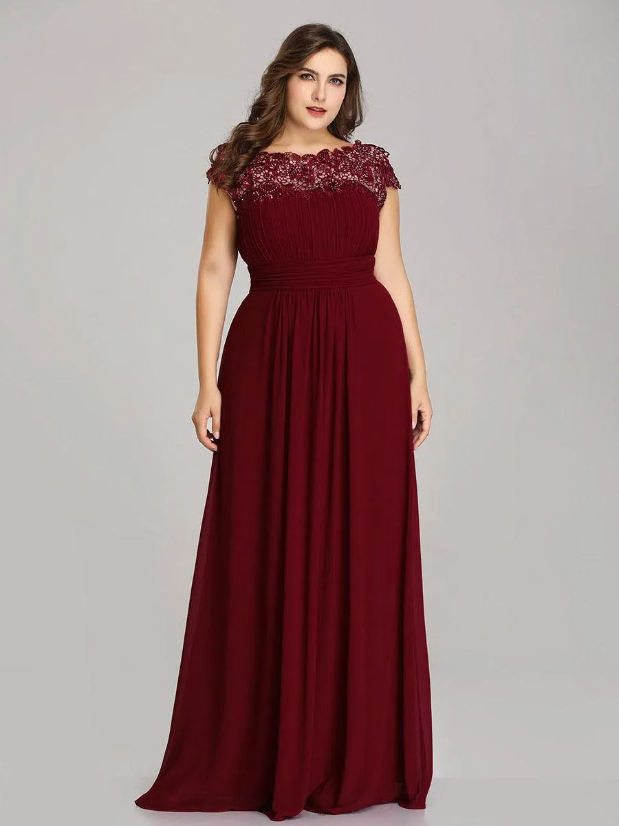 Robe mariage invitée en mousseline élégante et fluide