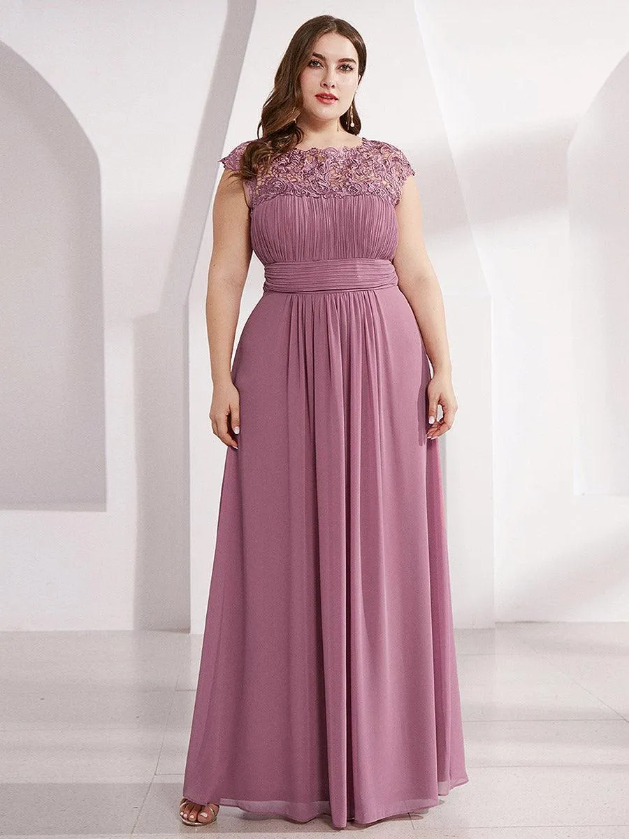 Robe mariage invitée en mousseline élégante et fluide