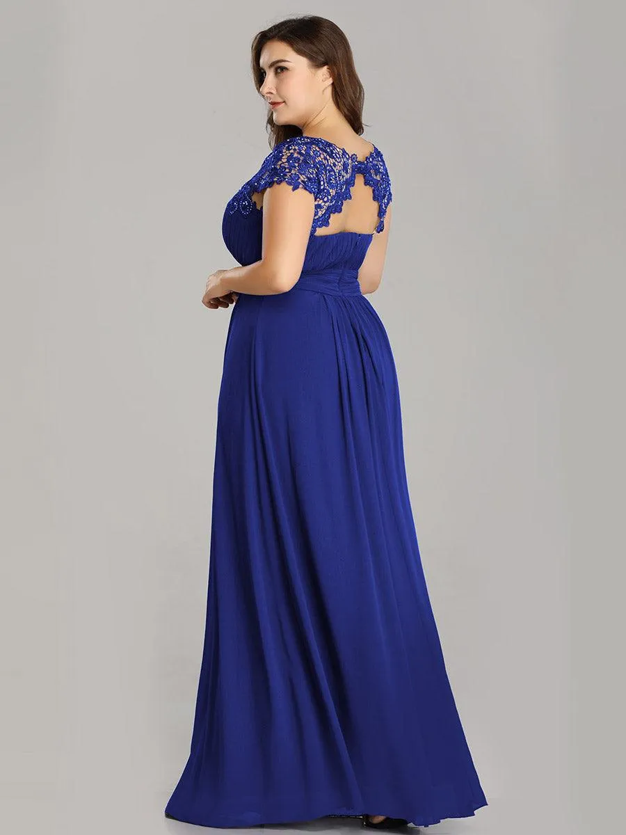 Robe mariage invitée en mousseline élégante et fluide