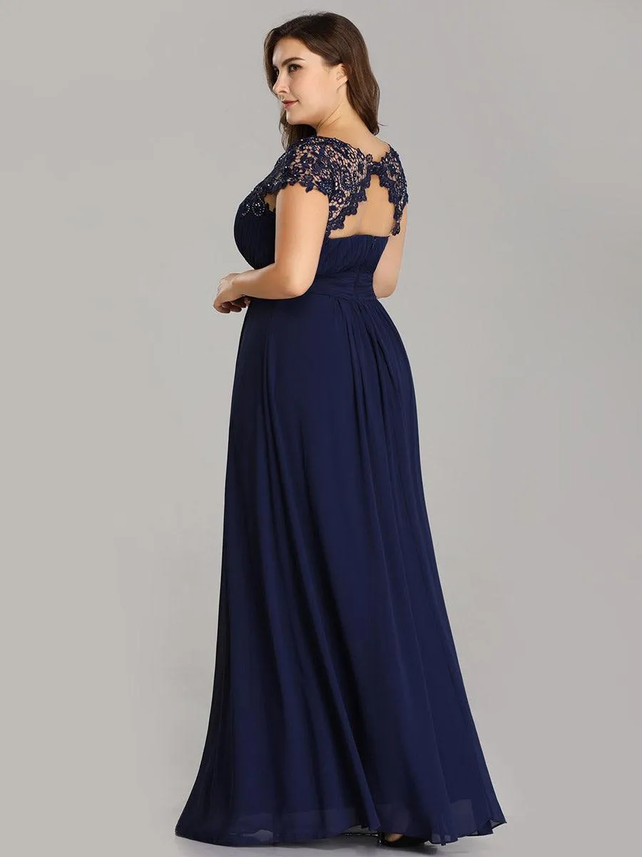 Robe mariage invitée en mousseline élégante et fluide