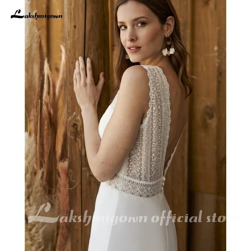 Roycebridal Beach A-line Wedding Dress Bridal Gowns Backless