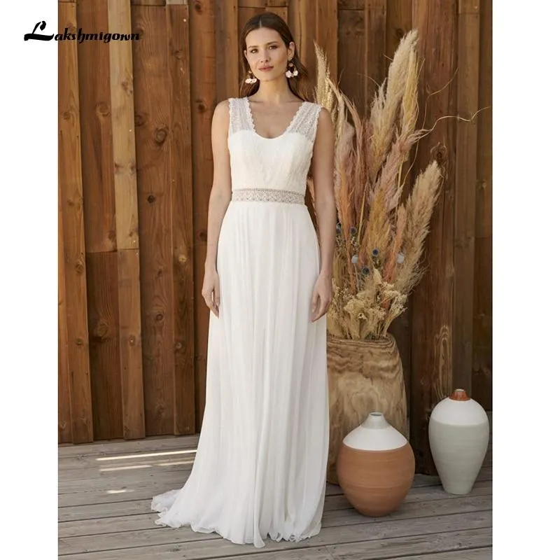 Roycebridal Beach A-line Wedding Dress Bridal Gowns Backless