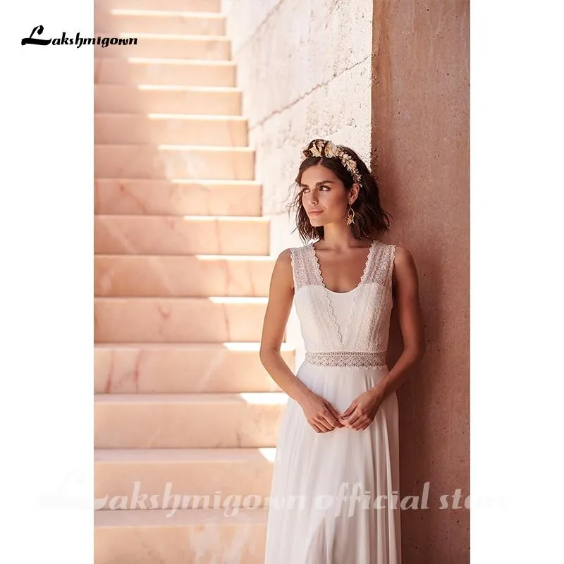 Roycebridal Beach A-line Wedding Dress Bridal Gowns Backless