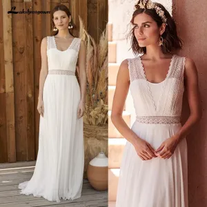 Roycebridal Beach A-line Wedding Dress Bridal Gowns Backless