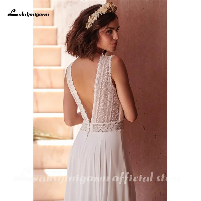 Roycebridal Beach A-line Wedding Dress Bridal Gowns Backless