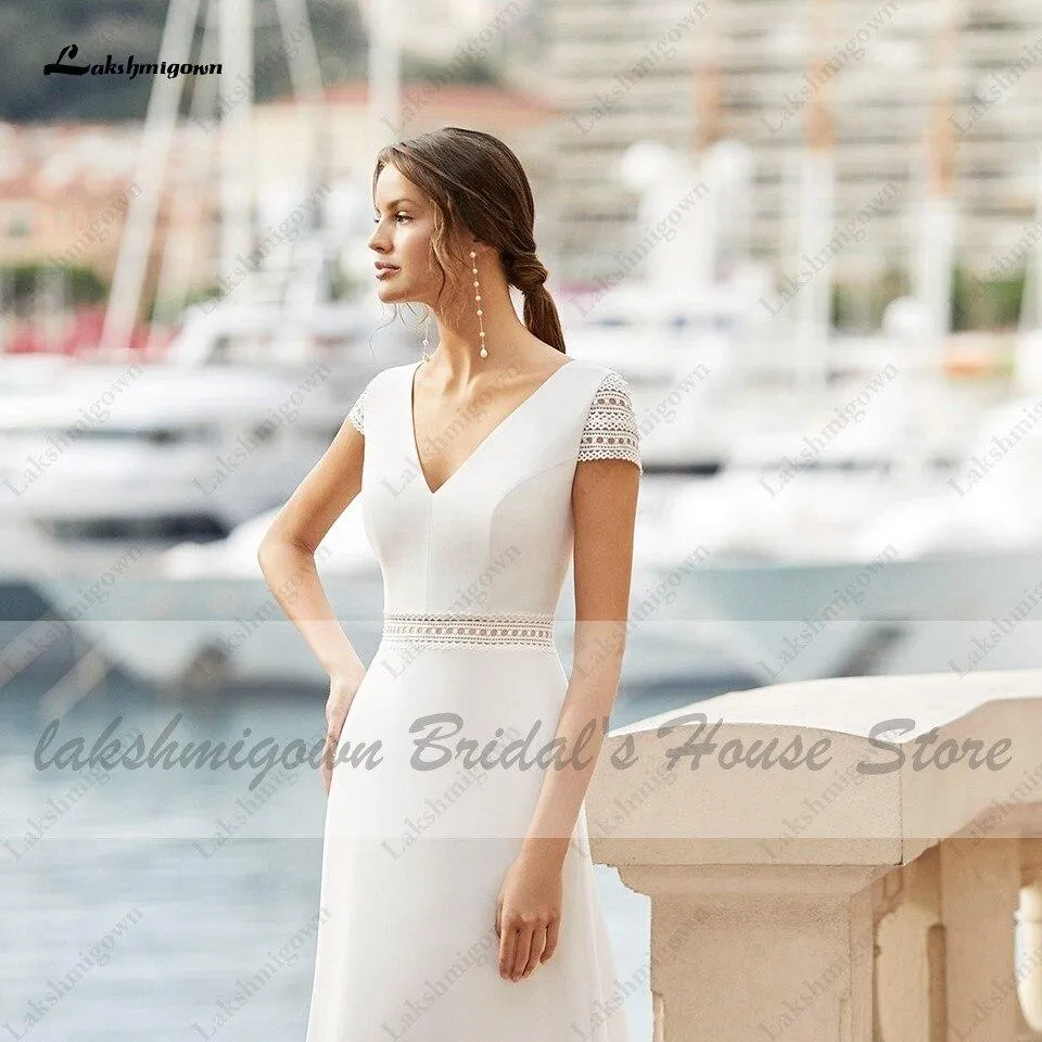 Roycebridal Satin Mermaid Wedding Dress 2021 Sexy Bridal Backless