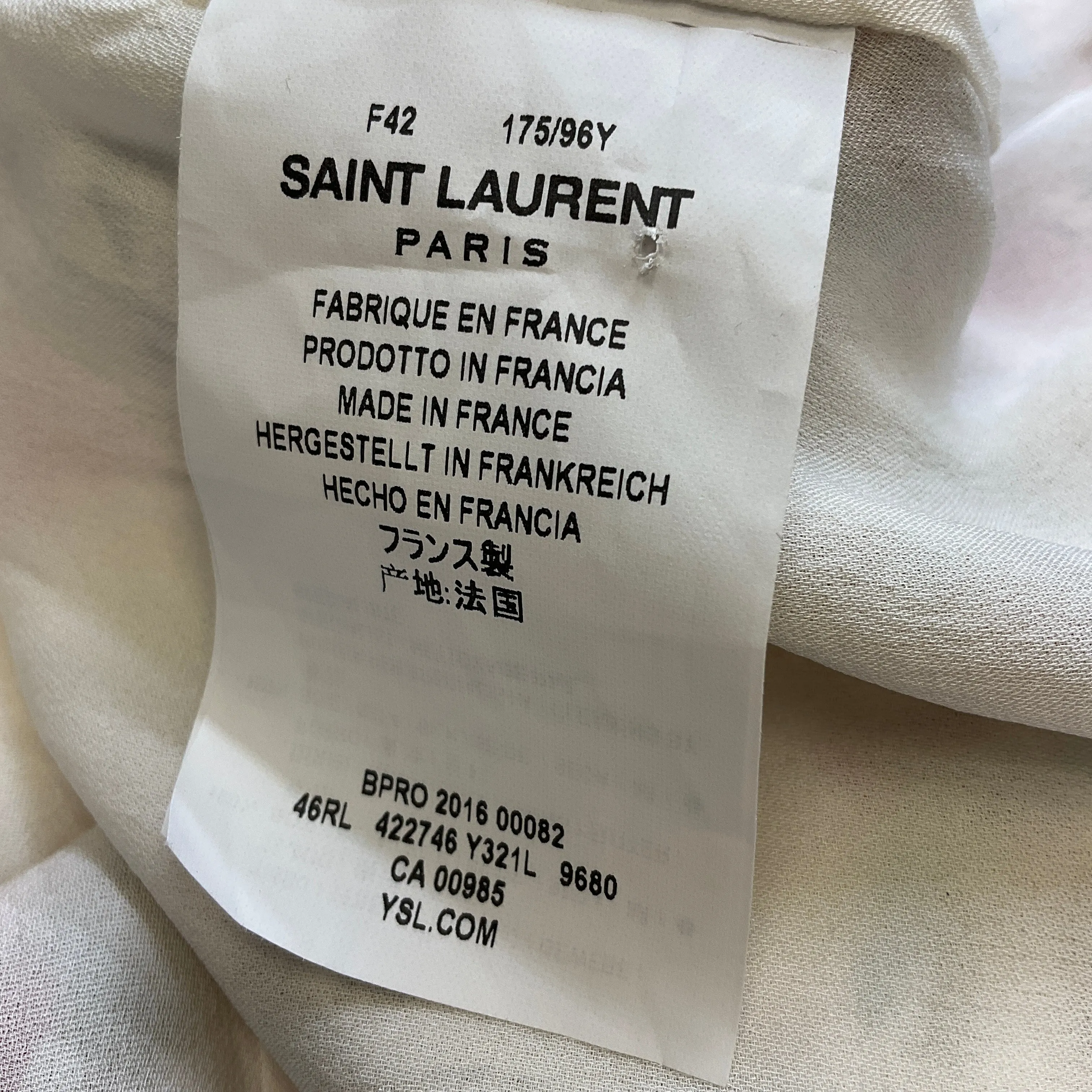 Saint Laurent Ivory Multi Runway 2016 Rose Anglaise Shell Rose Silk Maxi Dress