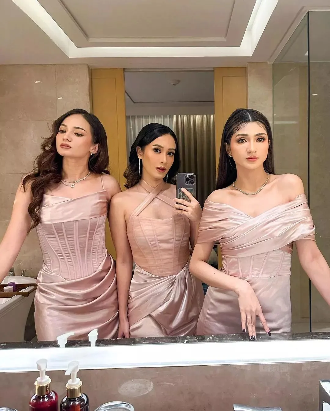 Sexy Soft Satin Msmatched Mermaid Floor Length Bridesmaid Dresses, BDS0276