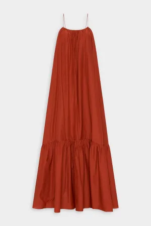 Single Tier Sundress in Terracota
