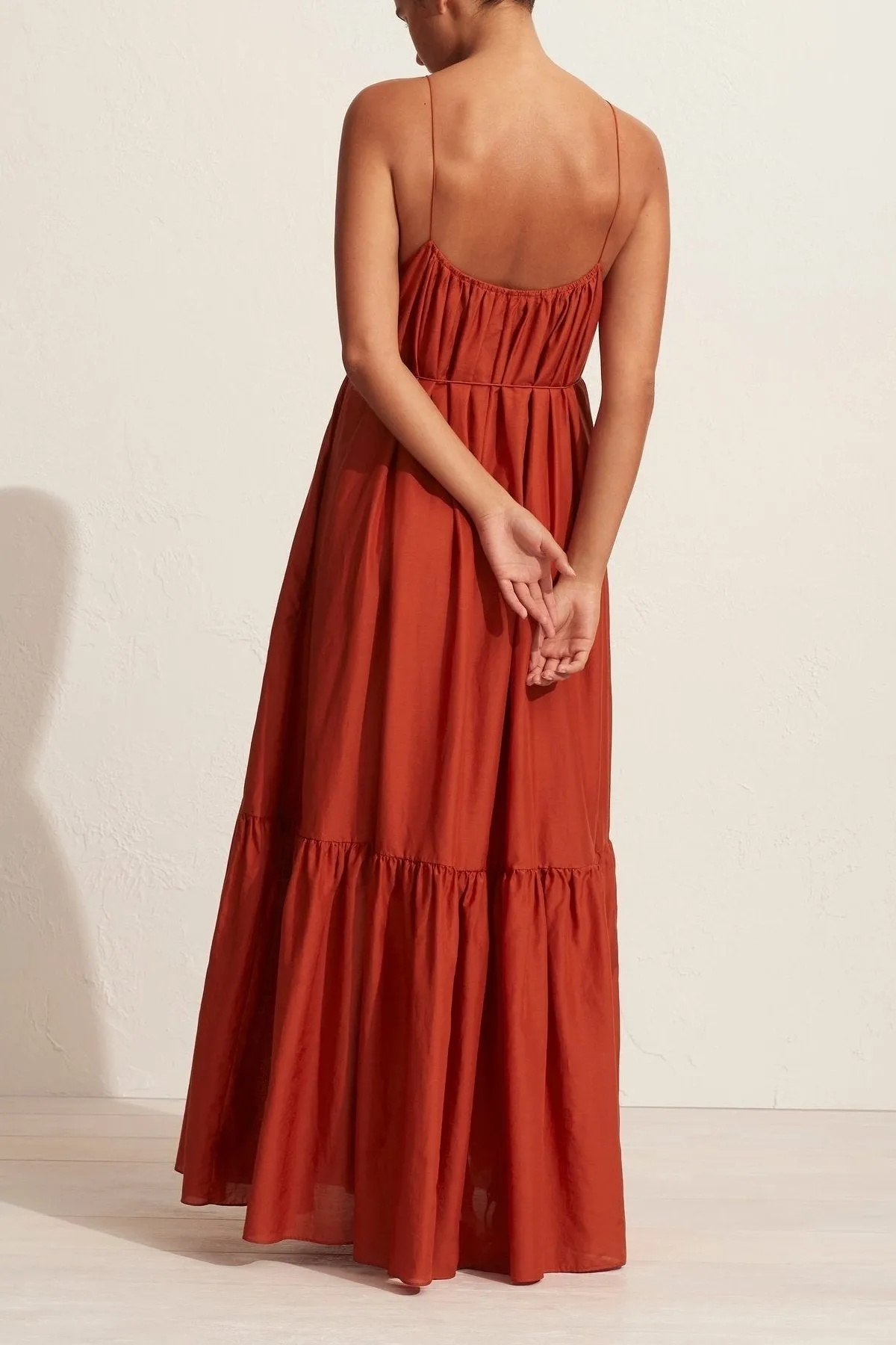 Single Tier Sundress in Terracota