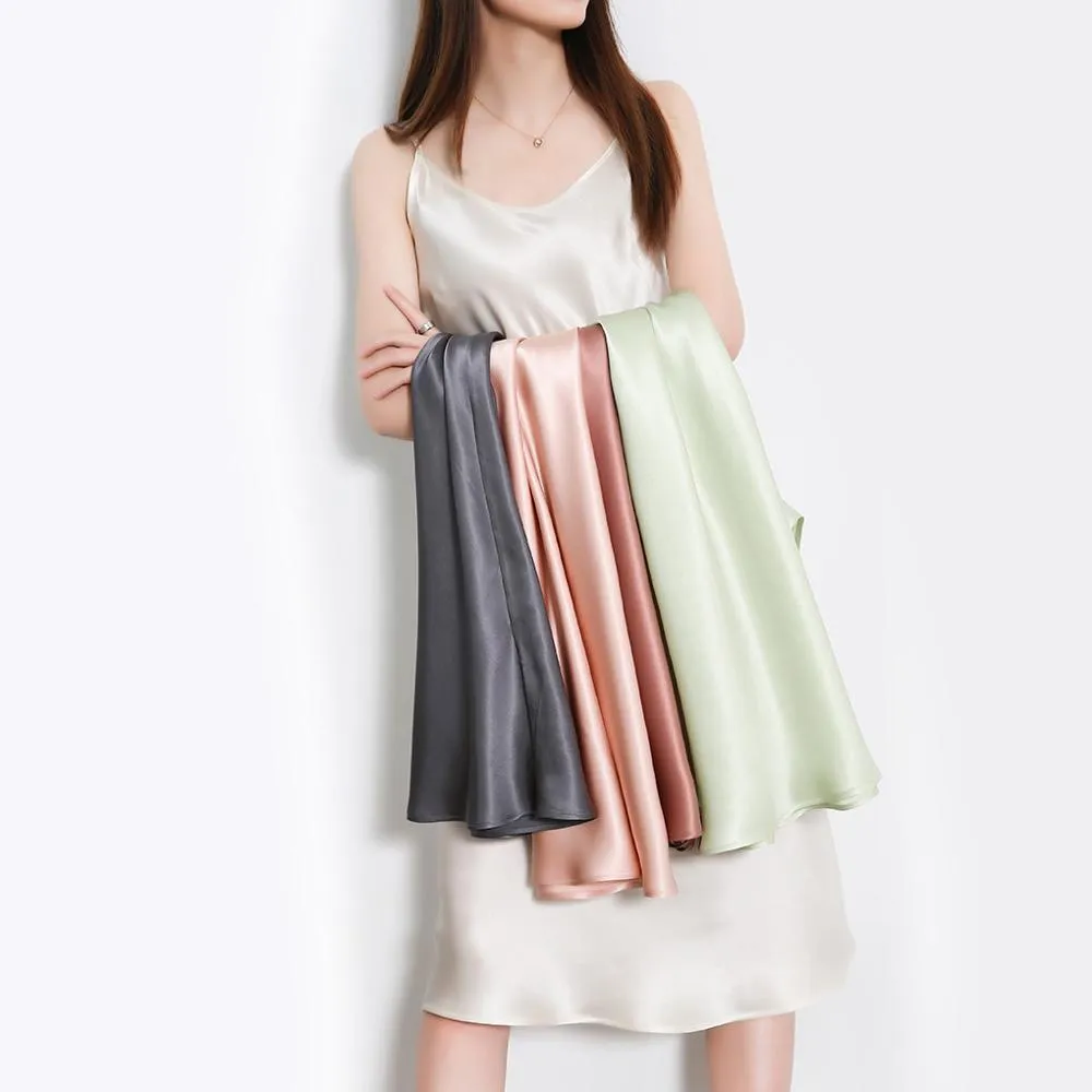SuyaDream Frauen Seide Sleepdress 100% ECHT Silk Satin Spaghetti Strap Lange Nachthemden 2020 Sommer Neue Hause Kleider