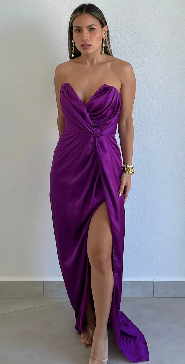 The Way to Love Orchid Satin Formal Dress