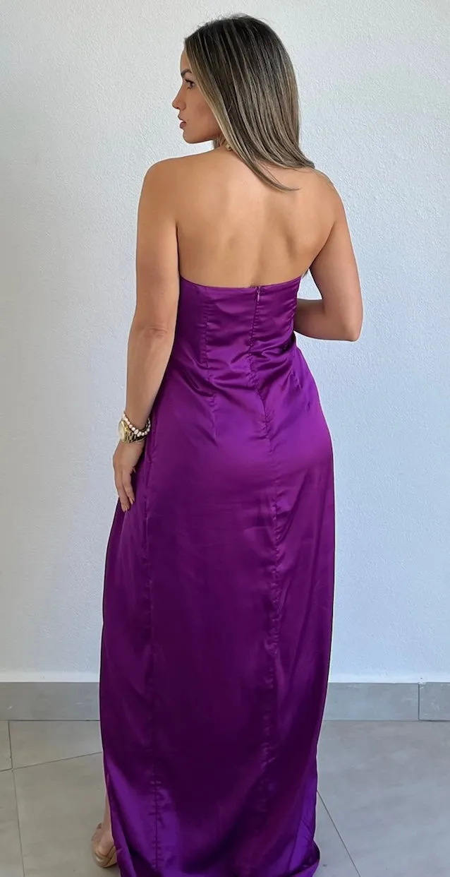 The Way to Love Orchid Satin Formal Dress