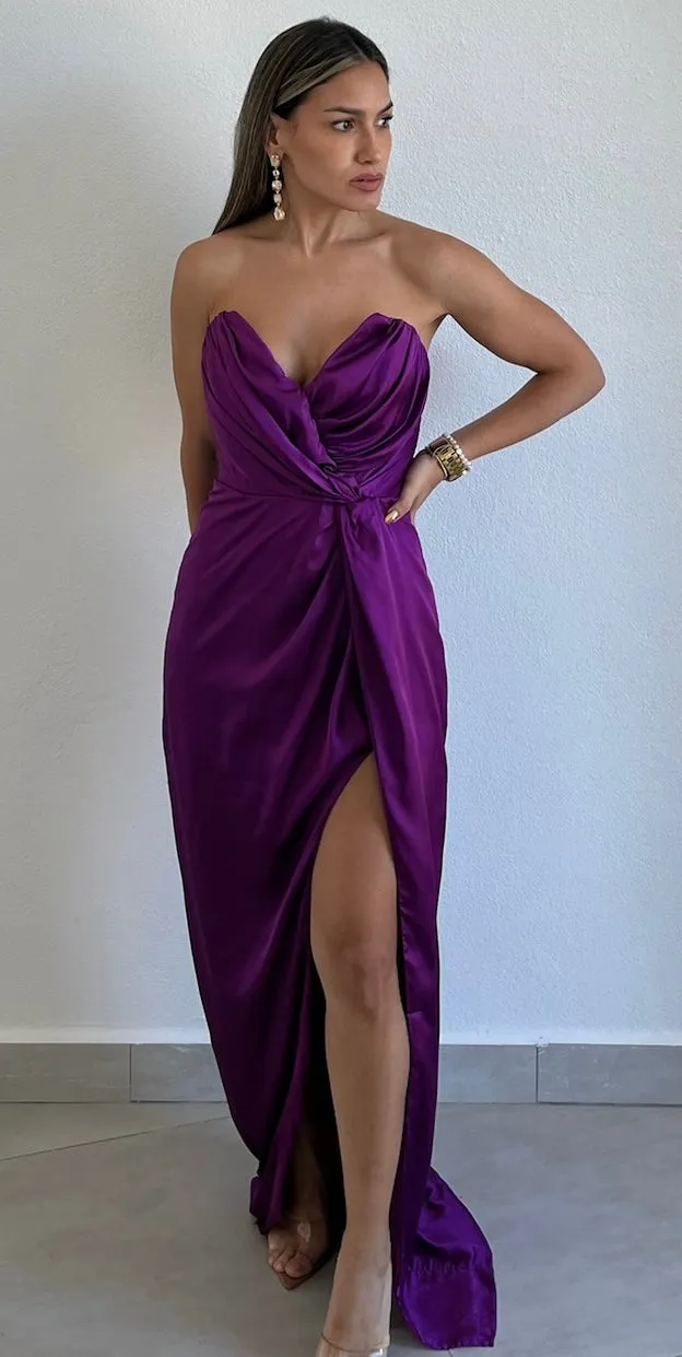The Way to Love Orchid Satin Formal Dress