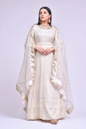 Traditional Pishwas Chiffon Frock Pakistani Eid Dress