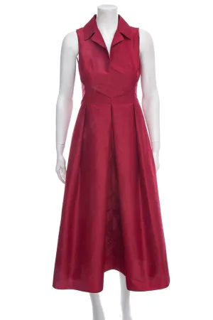Valentina Kova Red Satin Dress SZ S