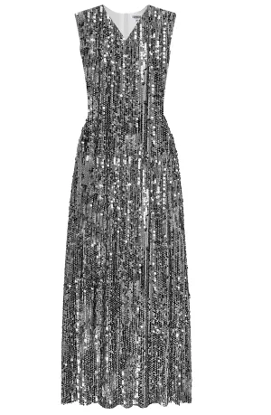 Vangelis Silver Sequin Dress - Party Dresses - Evening Dress - Cocktail dresses