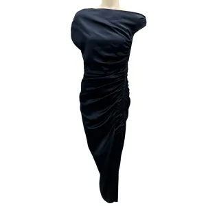 Veronica Beard Navy Kadie Silk Midi Dress